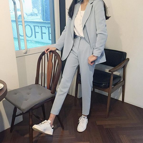 women's suits & blazers 2021 autumn and winter small suit ol professional female temperament jacket feet pants two sets of tide ms, White;black
women's suits & blazers 2021 autumn and winter small suit ol professional female temperament jacket feet pants two sets of tide ms, White;black