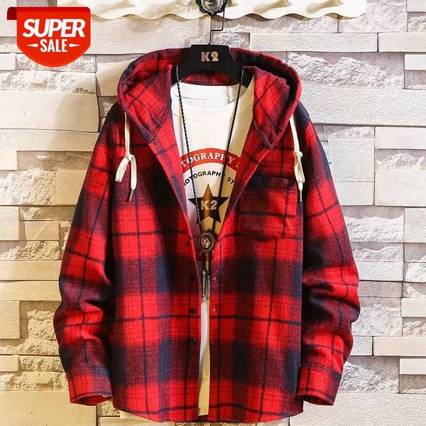 2021 plaid hoodie sweatshirts men flannel fleece style hip hop punk streetwear casual cardigan long-sleeved #o97r, Black
2021 plaid hoodie sweatshirts men flannel fleece style hip hop punk streetwear casual cardigan long-sleeved #o97r, Black