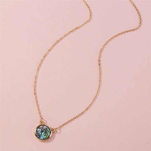 pendant necklaces luxury vintage graceful colorful round tag abalone shell necklace charm for women party jewelry accessories, Silver
pendant necklaces luxury vintage graceful colorful round tag abalone shell necklace charm for women party jewelry accessories, Silver
