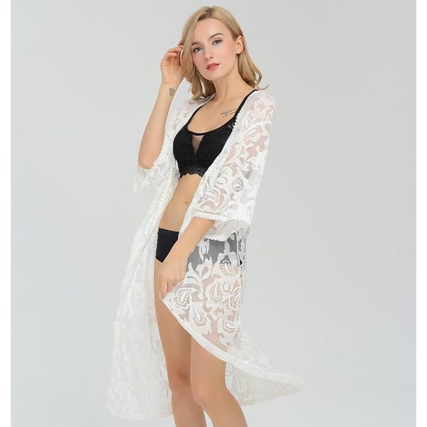 women's swimwear white lace bikini cover up loose ankles length one piece beach dress women swimsuit cover-ups bathing suit wear, White;black
women's swimwear white lace bikini cover up loose ankles length one piece beach dress women swimsuit cover-ups bathing suit wear, White;black