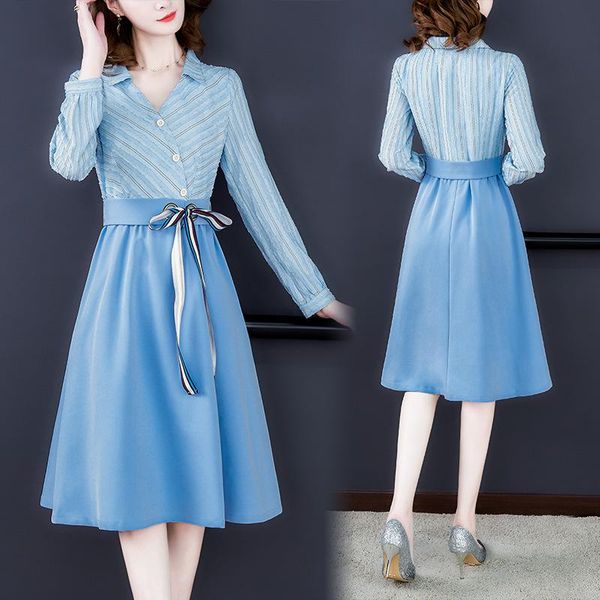 casual dresses women's commuter v-neck large size shirt dress waist striped temperament high long sleeve vestidos autumn z493, Black;gray
casual dresses women's commuter v-neck large size shirt dress waist striped temperament high long sleeve vestidos autumn z493, Black;gray