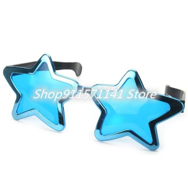 sunglasses shiny metallic large blue star glasses po prop party favor birthday event, White;black
sunglasses shiny metallic large blue star glasses po prop party favor birthday event, White;black