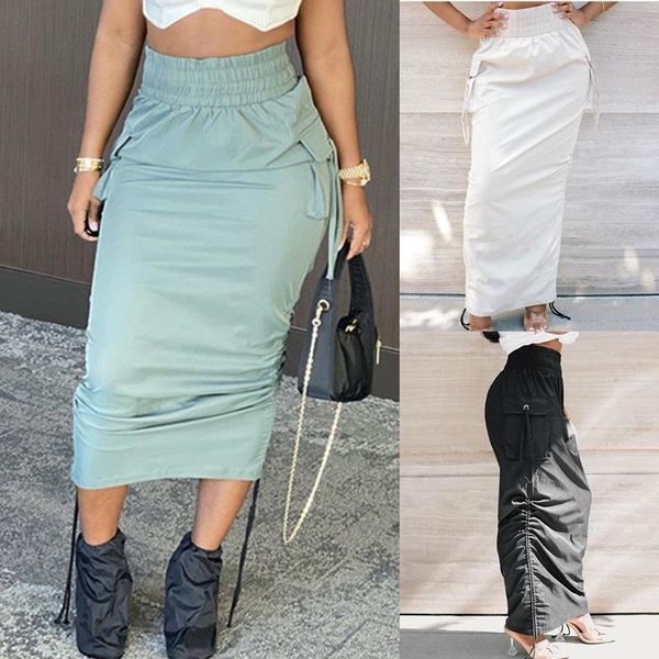 skirts women elastic high waist maxi long straight cargo skirt side ruched drawstring solid loose streetwear pockets m22 21 dropship, Black
skirts women elastic high waist maxi long straight cargo skirt side ruched drawstring solid loose streetwear pockets m22 21 dropship, Black