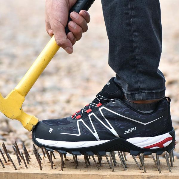 boots lightweight breathable men safety shoes steel toe work for anti-smashing construction sneaker with reflective stripes, Black
boots lightweight breathable men safety shoes steel toe work for anti-smashing construction sneaker with reflective stripes, Black