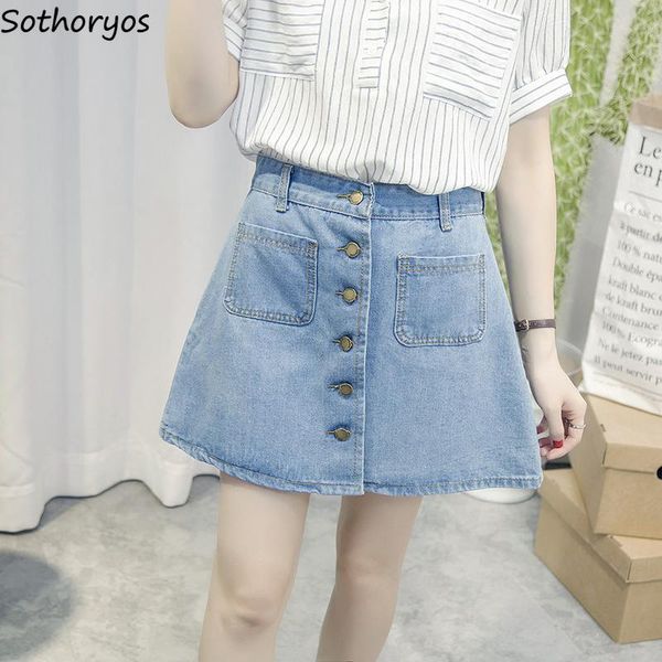 skirts women korean high waist denim summer above knee skirt womens chic retro students elegant 2021 a-line single breasted, Black
skirts women korean high waist denim summer above knee skirt womens chic retro students elegant 2021 a-line single breasted, Black