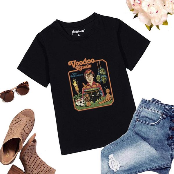 women's t-shirt short sleeve house of paper funny female voodoo rituals for beginners pattern aesthetic elegant woman top, White
women's t-shirt short sleeve house of paper funny female voodoo rituals for beginners pattern aesthetic elegant woman top, White