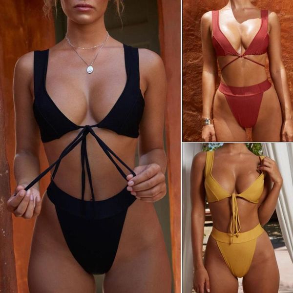 bikinis set hirigin 2021 style bikini women swimwear pure color push up padded bandage bathing suit summer beach biquini
bikinis set hirigin 2021 style bikini women swimwear pure color push up padded bandage bathing suit summer beach biquini
