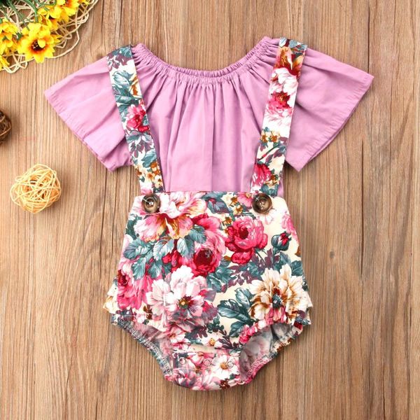 clothing sets toddler girl's 2pcs outfit solid color short t-shirt + floral suspender shorts, White
clothing sets toddler girl's 2pcs outfit solid color short t-shirt + floral suspender shorts, White