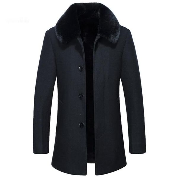 men's wool & blends men with artifical fur collar coat overcoat male blend autumn winter trench plus size, Black
men's wool & blends men with artifical fur collar coat overcoat male blend autumn winter trench plus size, Black