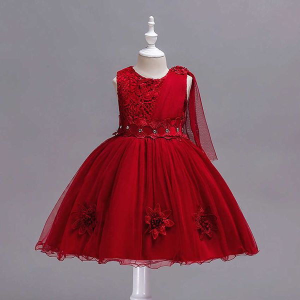 children's wedding dress in summer, Red;yellow 
children's wedding dress in summer, Red;yellow
