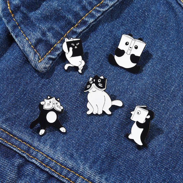 lovely animal enamel pin custom cat penguin panda read a book brooch bag lapel pin cartoon funny badge jewelry gift for kid, Blue
lovely animal enamel pin custom cat penguin panda read a book brooch bag lapel pin cartoon funny badge jewelry gift for kid, Blue
