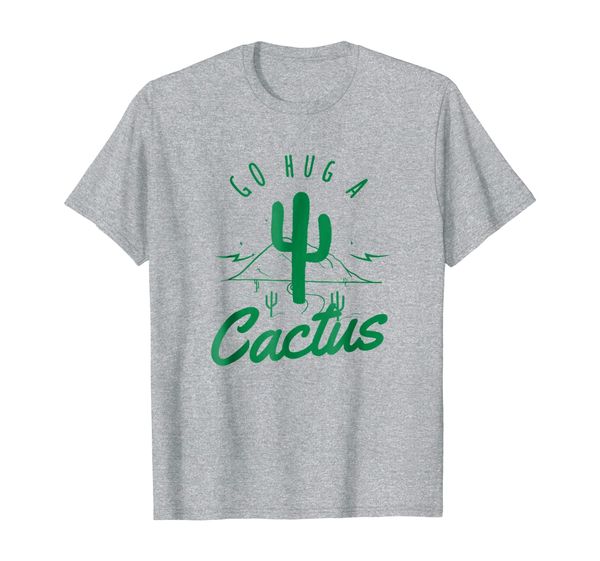 go hug a cactus t-shirt, White;black