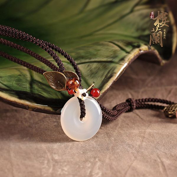 xianlan328 necklace agate peace clasp pendant ethical wind female brief paragraph contracted hang hang act the role of restoring a, Silver
xianlan328 necklace agate peace clasp pendant ethical wind female brief paragraph contracted hang hang act the role of restoring a, Silver