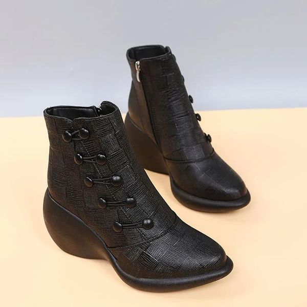 boots women thicken heel ankle ladies winter plush wedge zipper matte leather booties female high heeled shoes 2021 trendy, Black
boots women thicken heel ankle ladies winter plush wedge zipper matte leather booties female high heeled shoes 2021 trendy, Black