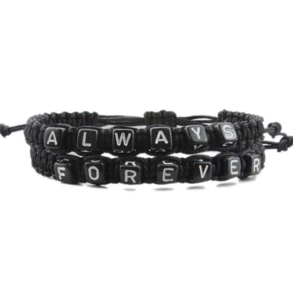 charm bracelets bracelet for couples letters always forever stainless steel relationship matching promise set husband wife, Golden;silver
charm bracelets bracelet for couples letters always forever stainless steel relationship matching promise set husband wife, Golden;silver