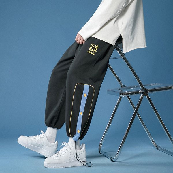 2021 spring striped wide for streetwear black/gray women men pants harem loose fashion jogging korean japanese style tzgn
2021 spring striped wide for streetwear black/gray women men pants harem loose fashion jogging korean japanese style tzgn