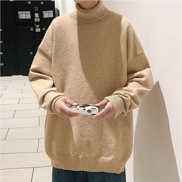 men's sweaters thick warm sweater turtleneck loose casual pullover bottoming shirt autumn and winter solid color, White;black
men's sweaters thick warm sweater turtleneck loose casual pullover bottoming shirt autumn and winter solid color, White;black