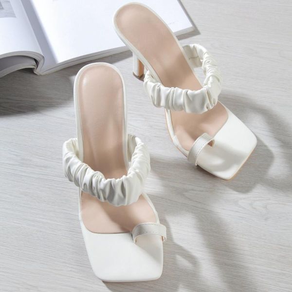 sandals white 2021 fashion women open toe female high heels outdoor square casual folded slides slippers, Black
sandals white 2021 fashion women open toe female high heels outdoor square casual folded slides slippers, Black