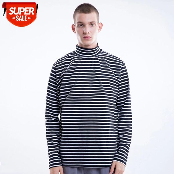 nagri korean black white striped long sleeve t-shirts men fashion streetwear loose turtleneck t shirt #k152, White;black
nagri korean black white striped long sleeve t-shirts men fashion streetwear loose turtleneck t shirt #k152, White;black