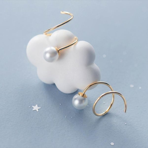 stud a00195 genuine 925 sterling silver fashion korean geometric rotating pearl small earrings for women cute romantic party je, Golden;silver
stud a00195 genuine 925 sterling silver fashion korean geometric rotating pearl small earrings for women cute romantic party je, Golden;silver