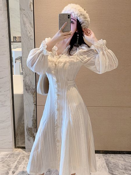 retro french 2021 new internet famous women's lace dress autumn and winter fashion kawaii xlk4, Black;gray
retro french 2021 new internet famous women's lace dress autumn and winter fashion kawaii xlk4, Black;gray