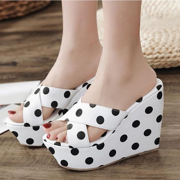 slippers ymechic polka dot cross band wedge slides gladiator sandals 2021 summer black white woman high heel ladies flip flops creepers
slippers ymechic polka dot cross band wedge slides gladiator sandals 2021 summer black white woman high heel ladies flip flops creepers