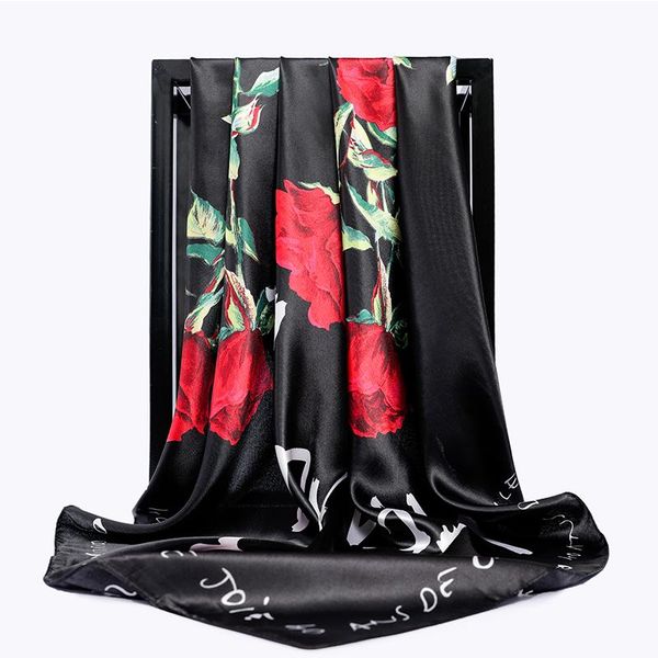 scarves rose flower print scarf women fashion luxury hijab shawl wraps black floral soft headband handkerchief accessories 90*90cm, Blue;gray
scarves rose flower print scarf women fashion luxury hijab shawl wraps black floral soft headband handkerchief accessories 90*90cm, Blue;gray
