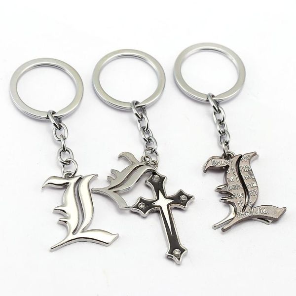 keychains death note keychain cross key chain anime ring holder pendant chaveiro jewelry souvenir ys10145, Silver
keychains death note keychain cross key chain anime ring holder pendant chaveiro jewelry souvenir ys10145, Silver