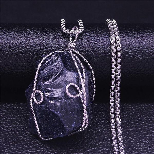 pendant necklaces 2021 fashion blue stainless steel natural stone silver color irregular necklace men/women jewelry bijoux femme n5039s04
pendant necklaces 2021 fashion blue stainless steel natural stone silver color irregular necklace men/women jewelry bijoux femme n5039s04
