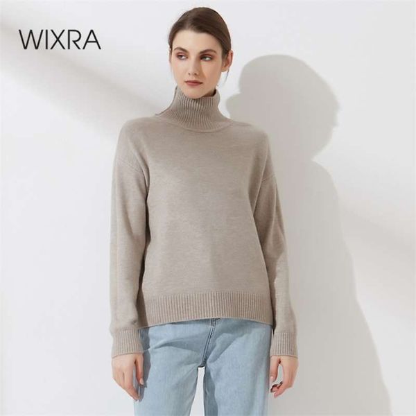 wixra women turtleneck sweater autumn winter thick long sleeve high-collar pull jumper loose warm femme cozy 210929, White;black
wixra women turtleneck sweater autumn winter thick long sleeve high-collar pull jumper loose warm femme cozy 210929, White;black