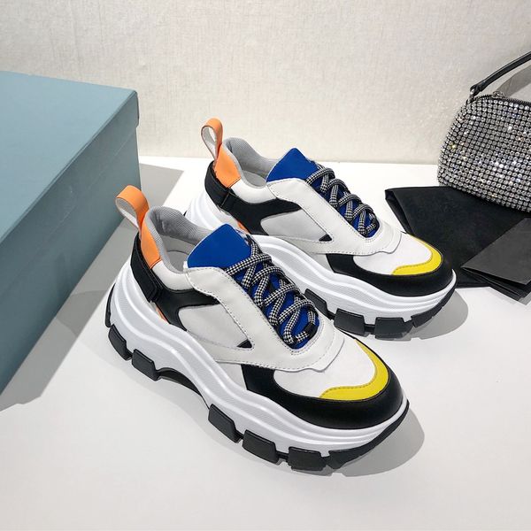 luxury designer couple casual shoes leather mesh patchwork thick soled height increasing platform old dad sneakers men women sports running, Black
luxury designer couple casual shoes leather mesh patchwork thick soled height increasing platform old dad sneakers men women sports running, Black