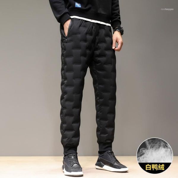 men's pants winter down men wear slim and thickened white duck warm pants1, Black
men's pants winter down men wear slim and thickened white duck warm pants1, Black