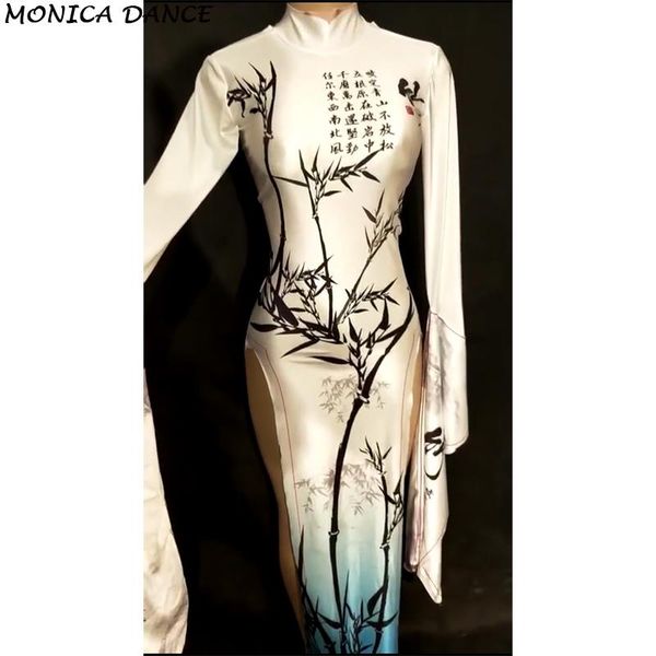 casual dresses chinese bamboo pattern printed long dress stretch outfit bar dancer show nigthclub dj singer prom celebrate stage wear, Black;gray
casual dresses chinese bamboo pattern printed long dress stretch outfit bar dancer show nigthclub dj singer prom celebrate stage wear, Black;gray