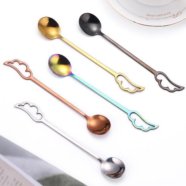 spoons wing shape 304 stainless steel spoon dessert fruit honey coffee stirring kid cutlery dinnerware accessory for bar kitchen
spoons wing shape 304 stainless steel spoon dessert fruit honey coffee stirring kid cutlery dinnerware accessory for bar kitchen