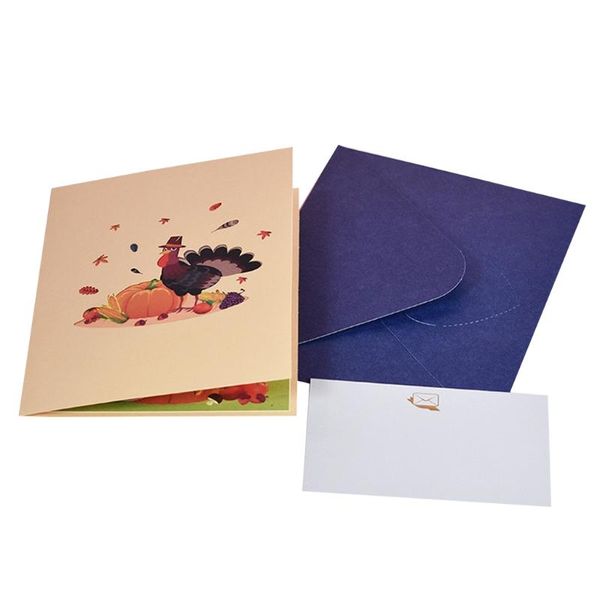 greeting cards thanksgiving day turkey 3d -up card for thanks winter holiday birthday postcards gifts with envelope
greeting cards thanksgiving day turkey 3d -up card for thanks winter holiday birthday postcards gifts with envelope
