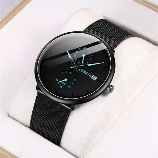 wristwatches men watches luxury leather date calendar stainless steel mesh watch men's casual quartz relogio masculino, Slivery;brown
wristwatches men watches luxury leather date calendar stainless steel mesh watch men's casual quartz relogio masculino, Slivery;brown