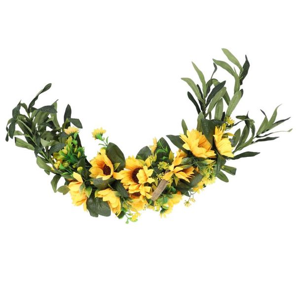 decorative flowers & wreaths lioobo artificial sunflower door fake flower wreath wall hanging for front wedding home floral decor
decorative flowers & wreaths lioobo artificial sunflower door fake flower wreath wall hanging for front wedding home floral decor