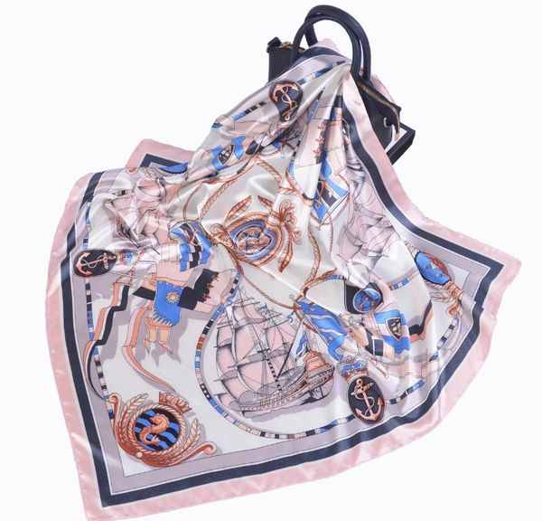 scarves fashion for women print silk satin head scarf female 90cmx90cm square shawl large hijab scarfs ladies, Blue;gray
scarves fashion for women print silk satin head scarf female 90cmx90cm square shawl large hijab scarfs ladies, Blue;gray
