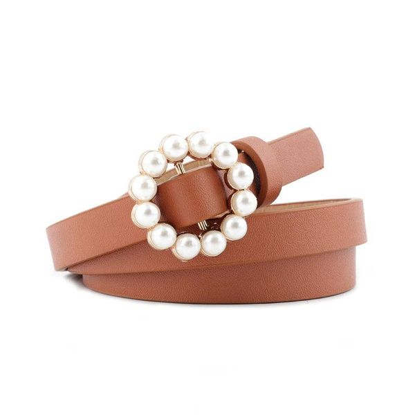 belts fashion pearl decorative belt ladies round pin buckle women's casual solid pu leather thin, Black;brown
belts fashion pearl decorative belt ladies round pin buckle women's casual solid pu leather thin, Black;brown