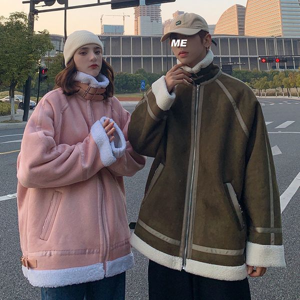 2021 new winter lamb fur jacket men's warmth fashion retro casual thick men loose korean couple clothes mens short coat s- ev3g, Black
2021 new winter lamb fur jacket men's warmth fashion retro casual thick men loose korean couple clothes mens short coat s- ev3g, Black