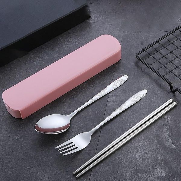 dinnerware sets 3pcs stainless steel tableware portable chopsticks spoon fork set household office travel home supplies
dinnerware sets 3pcs stainless steel tableware portable chopsticks spoon fork set household office travel home supplies