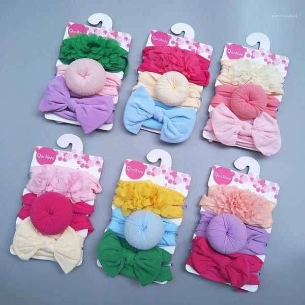 hair accessories children mixed color set donut bow baby head three flower nylon belt three-piece turbantes para bebes1, Slivery;white
hair accessories children mixed color set donut bow baby head three flower nylon belt three-piece turbantes para bebes1, Slivery;white