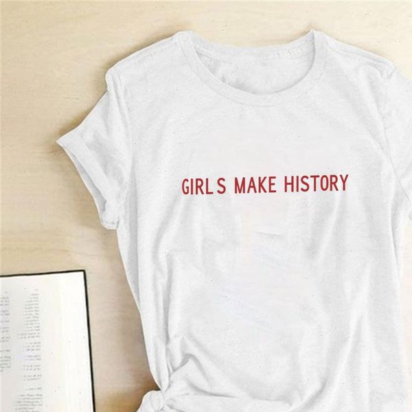 girls make history letters print women t shirt cotton casual funny t shirt women for lady short sleeve tee ropa de, White
girls make history letters print women t shirt cotton casual funny t shirt women for lady short sleeve tee ropa de, White