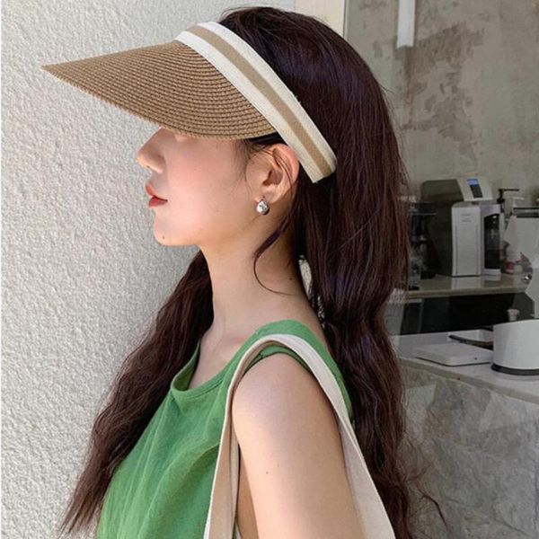 wide brim hats summer empty suncap beach hat women sun fashion casual straw cap visors casqute, Blue;gray
wide brim hats summer empty suncap beach hat women sun fashion casual straw cap visors casqute, Blue;gray