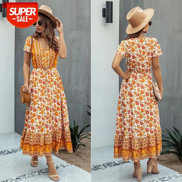 summer maxi dress women vintage floral print v neck short sleeve ruffle boho dress 2020 casual lace up beach dresses robe mujer #eo3y, White;black
summer maxi dress women vintage floral print v neck short sleeve ruffle boho dress 2020 casual lace up beach dresses robe mujer #eo3y, White;black