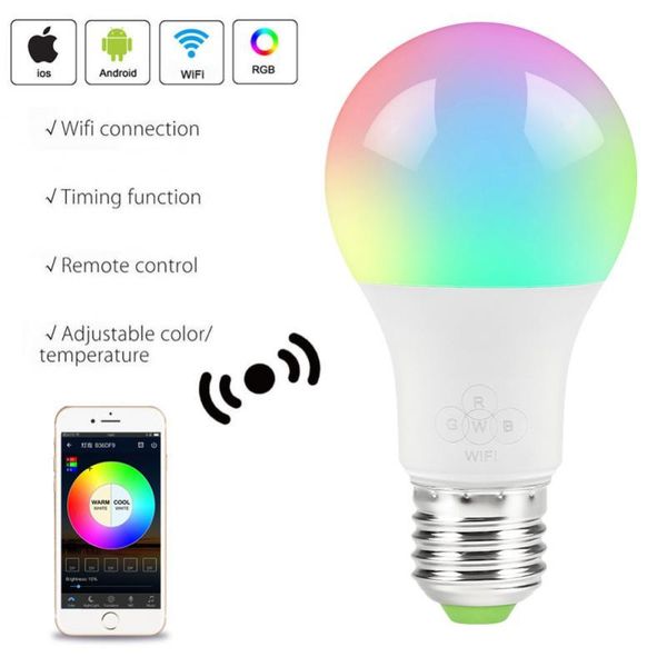 wifi smart light bulb led lamp app operate alexa google assistant control wake up smart rgb led light bulb (40w equivalent)
wifi smart light bulb led lamp app operate alexa google assistant control wake up smart rgb led light bulb (40w equivalent)