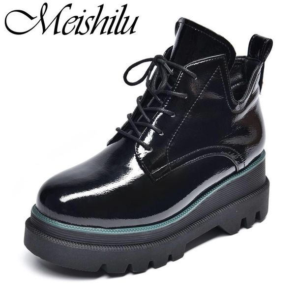 boots 2021 fashion genuine leather for women platform ankle shoes round toe handmade, Black
boots 2021 fashion genuine leather for women platform ankle shoes round toe handmade, Black