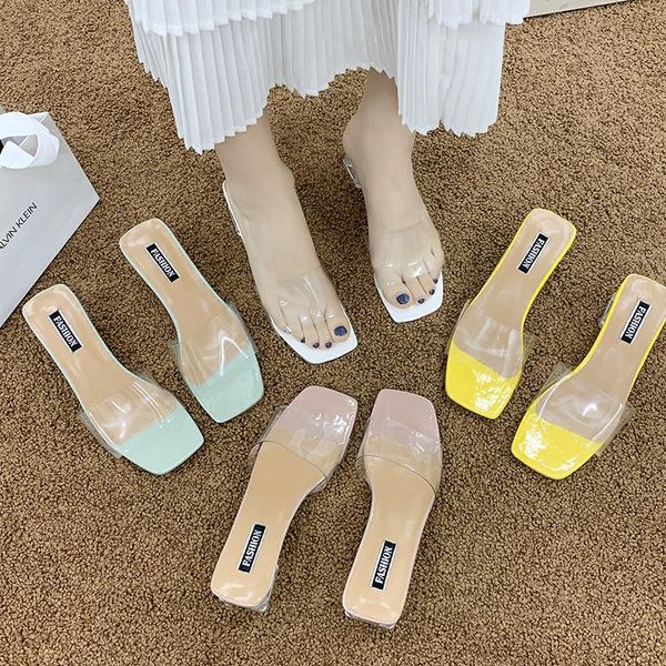 slippers summer clear transparent women shoes woman mules ladies female thick high heels crystal casual plus size 43, Black
slippers summer clear transparent women shoes woman mules ladies female thick high heels crystal casual plus size 43, Black