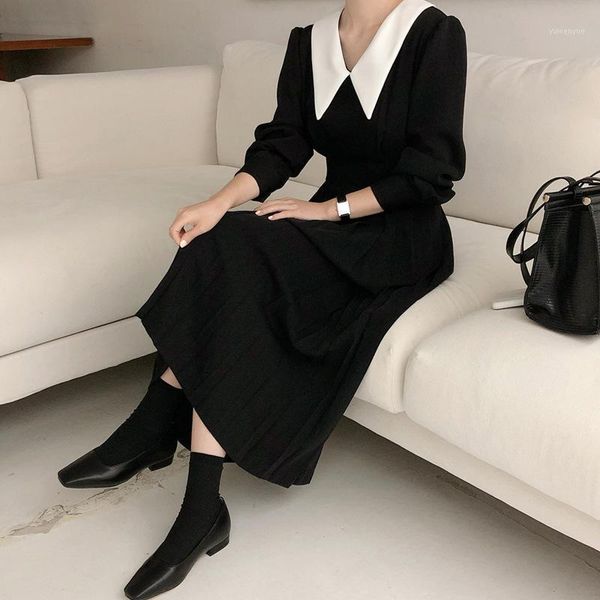 casual dresses elegant pleated women spring a-line long sleeve midi office patchwork dress autumn ft745, Black;gray
casual dresses elegant pleated women spring a-line long sleeve midi office patchwork dress autumn ft745, Black;gray