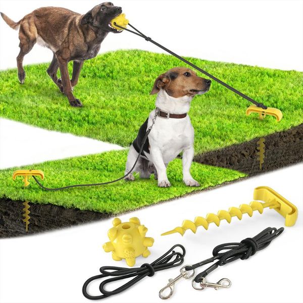 dog training leash dog tie out cable and stake chew toy with pull rope stake molar ball suitable for small medium large dogs
dog training leash dog tie out cable and stake chew toy with pull rope stake molar ball suitable for small medium large dogs